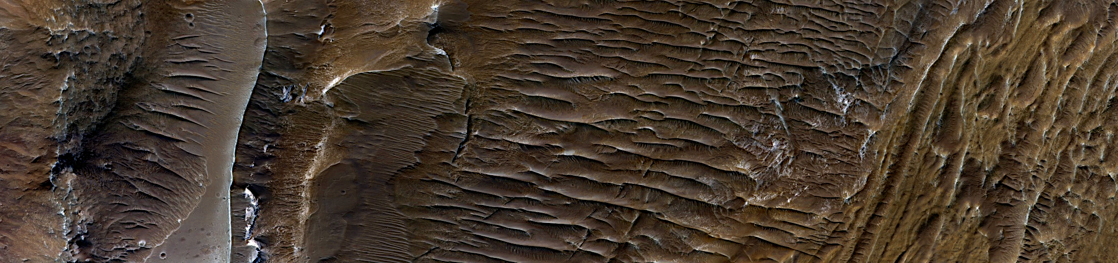 Mars - Mixed Sulfates along Melas Chasma Wallrock