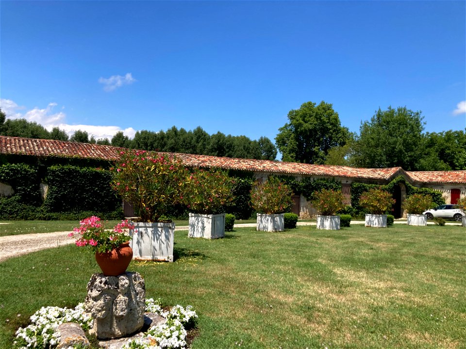 Adele's Childhood Home Front Garden: Chateau de Trenquelleon, Feugarolles