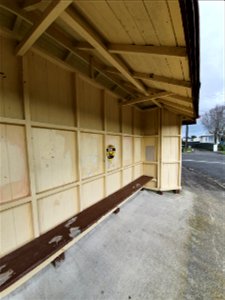 Bus shelter, corner of Govett Avenue and Doralto Road, New Plymouth, Taranaki, New Zealand
