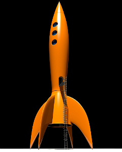 Vintage organe rocket