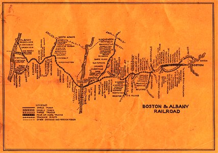 Boston & Albany Railroad map