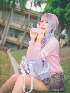 Japan anime cosplay girl portrait photo