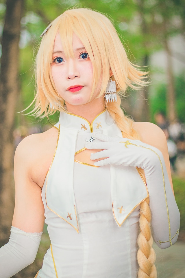 Portrait of Sexy Super Hero Female Cosplay Character