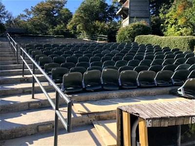 Waterside Theatre seat removal project 11-14-2021