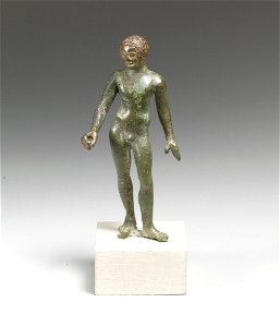 Bronze statuette of a youth-96.9.301