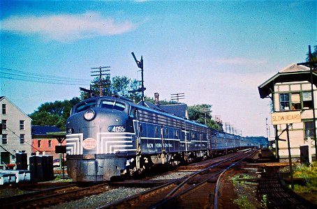 NYC E8A 4055 Train 27 Westfield MA 1962