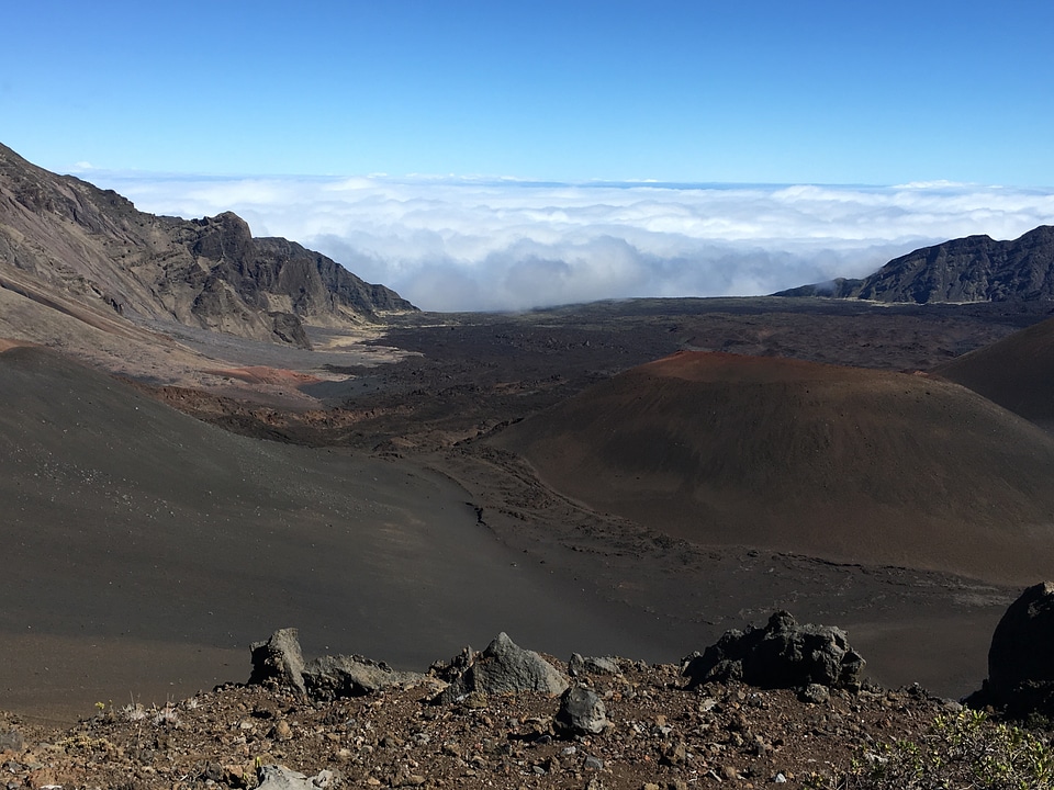 Trail in Haleakala National Park, Maui, Hawaii