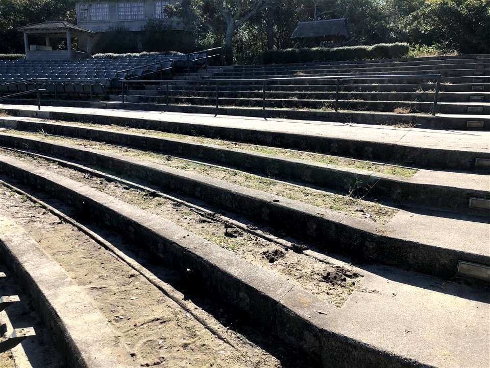 Waterside Theatre seat removal project 11-14-2021