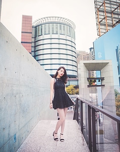 A pretty asian business woman