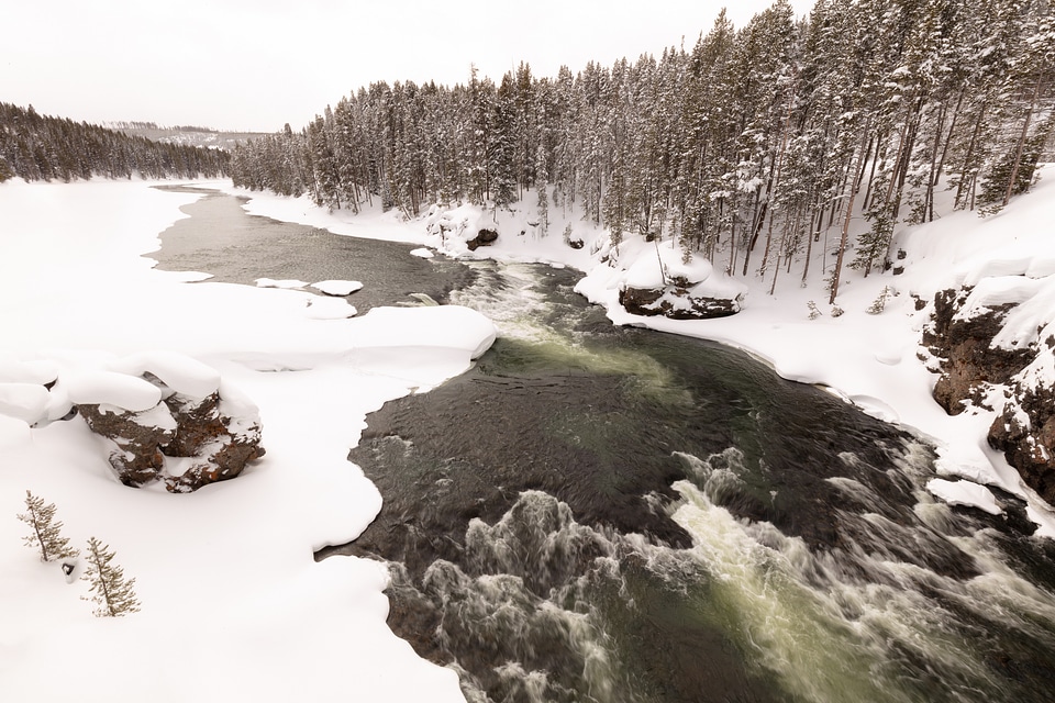 Yellowstone River viewed from the Canyon Bridge