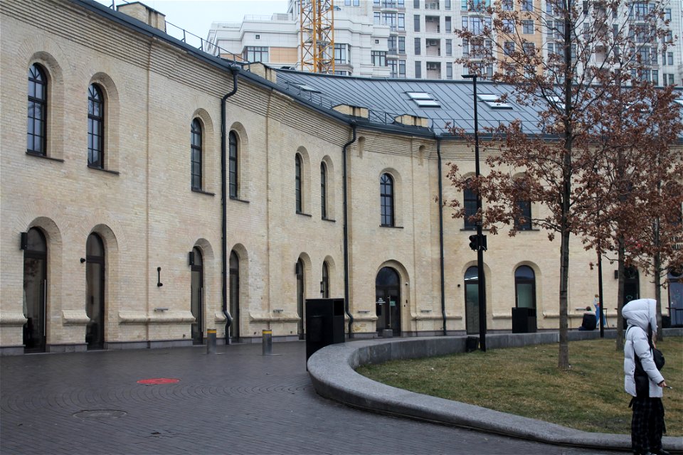 Old building with yellow walls