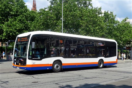 ESWE, Wiesbaden - Wagen 187 - WI-VG 1187 - Mercedes-Benz O 530 eCitaro (2021) - Wiesbaden, 23.06.2022