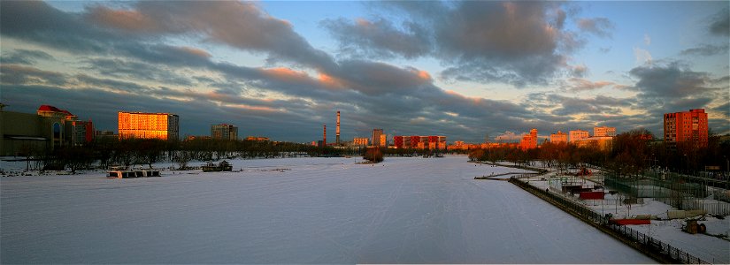 panorama Nagatinsky backwater photo