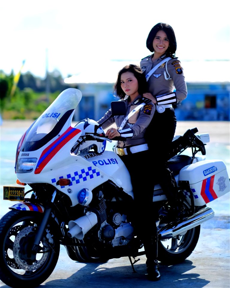 North Sumatra Police Motorcycle Patrol