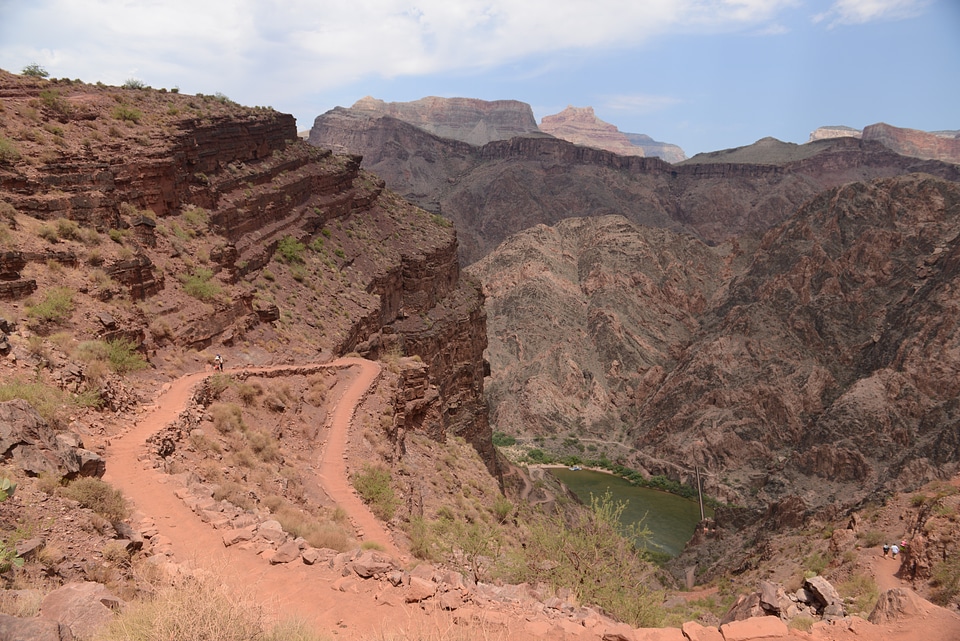 Colorado River overlook from the Shafer Trail in Utah