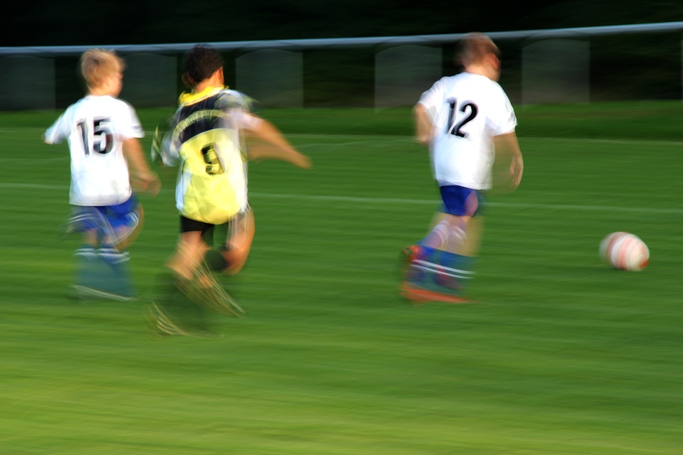 Football player ball rush