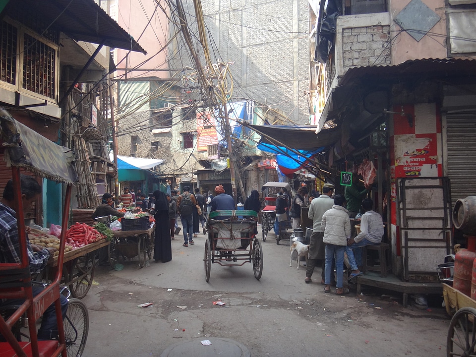 Streets of Old Delhi Near Dargah of Mirza