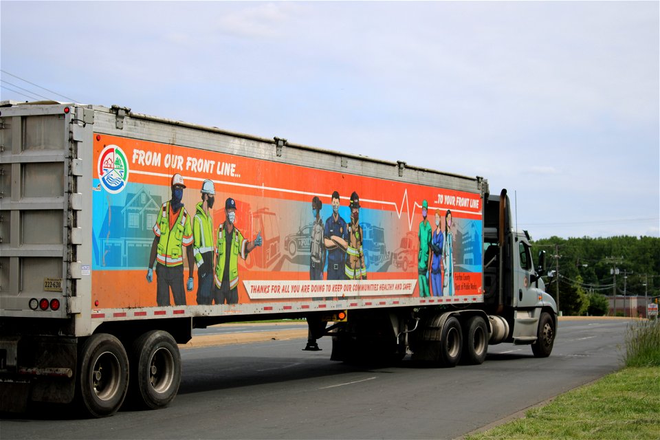 Cool art on a Fairfax county truck