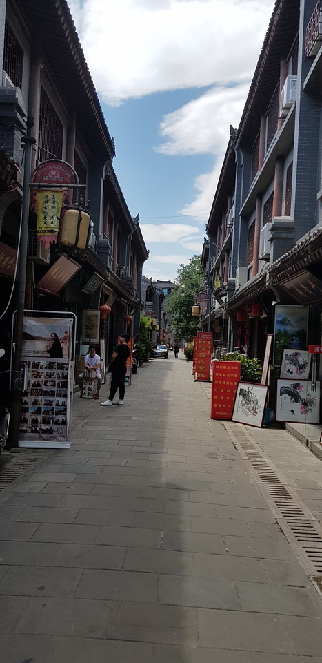 Beautiful view of ancient city wall of Xian, China