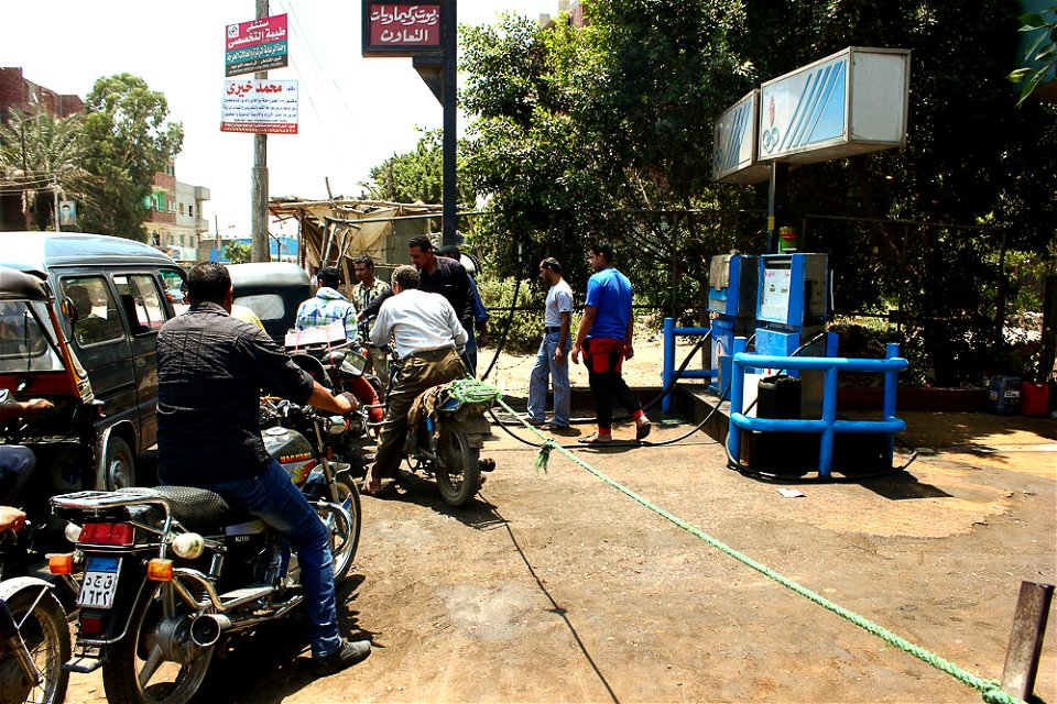 A gas station 30 KM north cairo