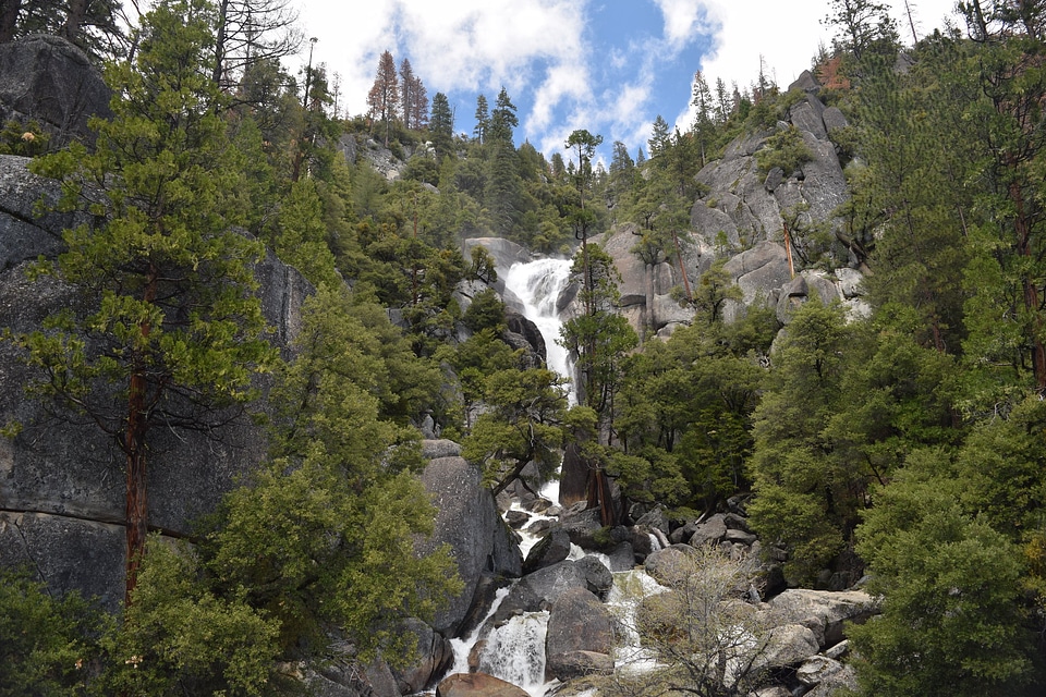 Waterfall at Yosemite National Park photo