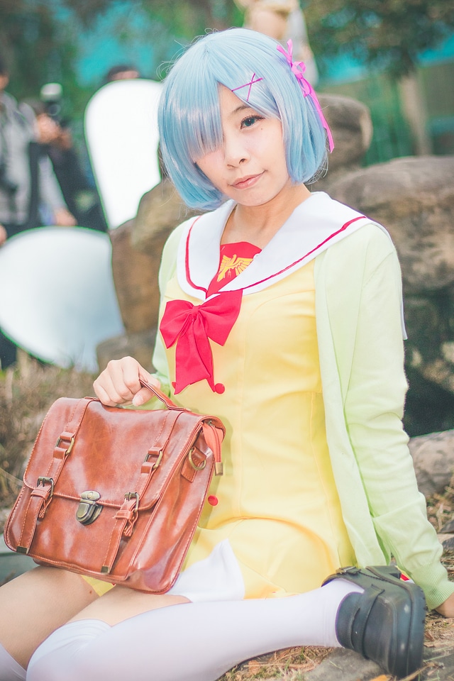 Charming Asian girl in japanese costume