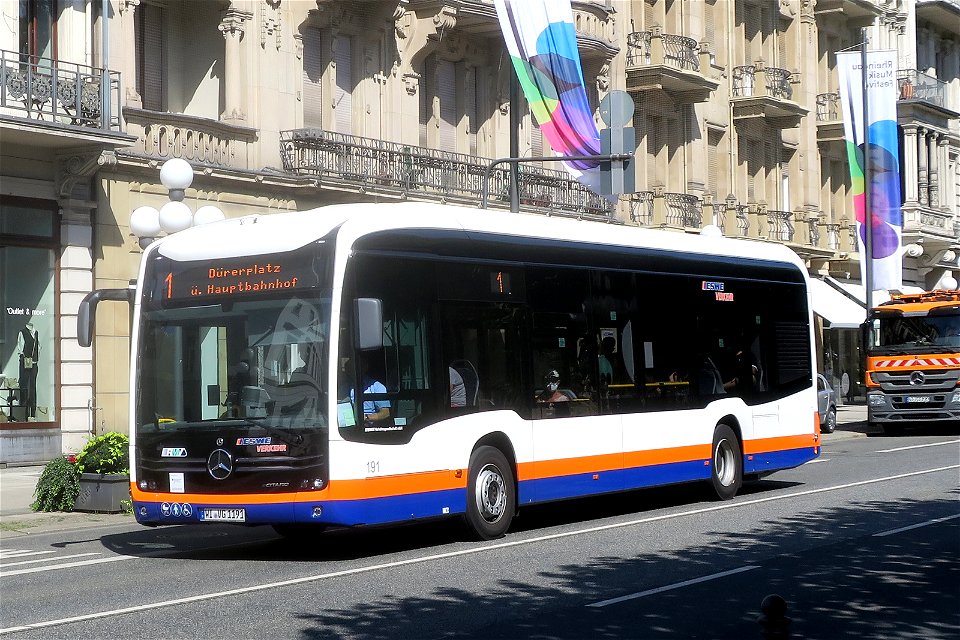 ESWE, Wiesbaden - Wagen 191- WI-VG 1191 - Mercedes-Benz O 530 eCitaro (2021) - Wiesbaden, 04.08.2022