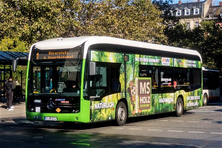 ESWE, Wiesbaden - Wagen 112 - WI-VG 1112 - Mercedes-Benz O 530 eCitaro (2020) - MS-Holzfachmarkt - Wiesbaden, 29.09.2021