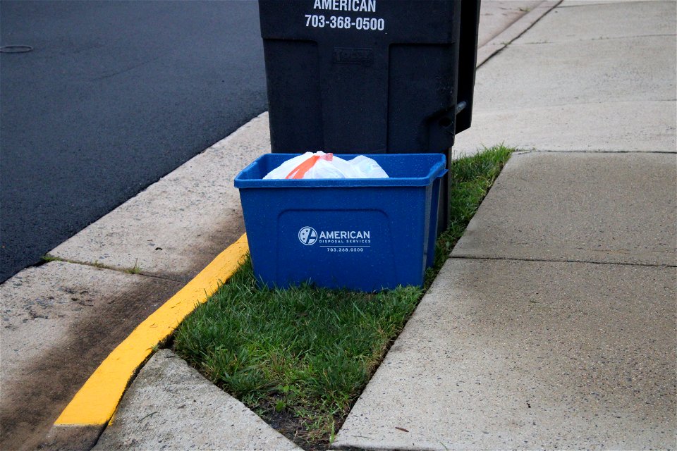 American Disposal recycling crate