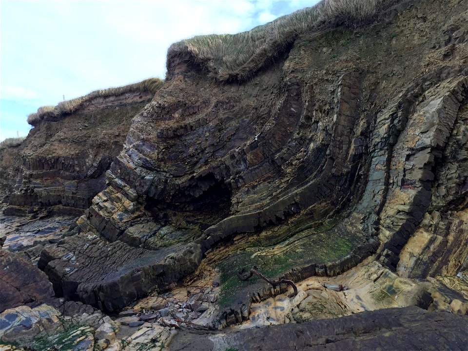 Buckled Layers of Geological Time.
