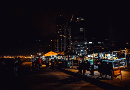 galle face at night photo
