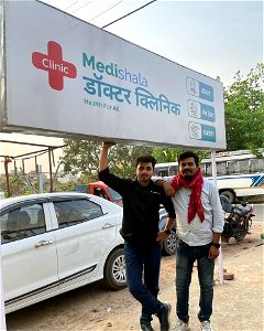 Ranjan Mistry with Ritu raj Swamy at Medishala Doctor Clinic