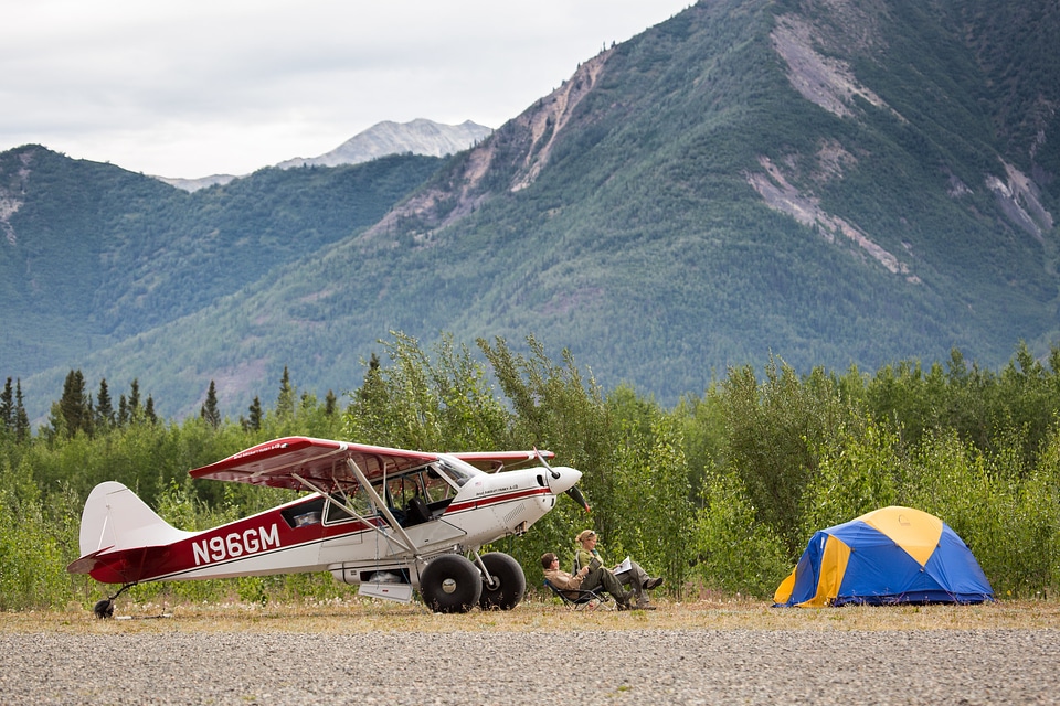 Camping at the McCarthy Airport