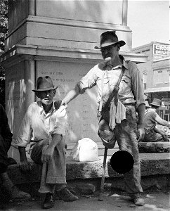 Loafers' wall, by courthouse, Batesville, Arkansas