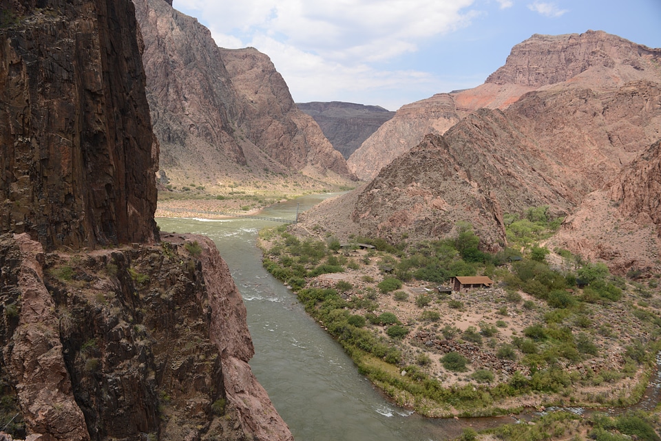 Colorado River overlook from the Shafer Trail in Utah