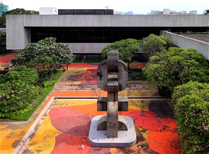 PICC Courtyard with Arturo Luz's Anito Sculpture photo