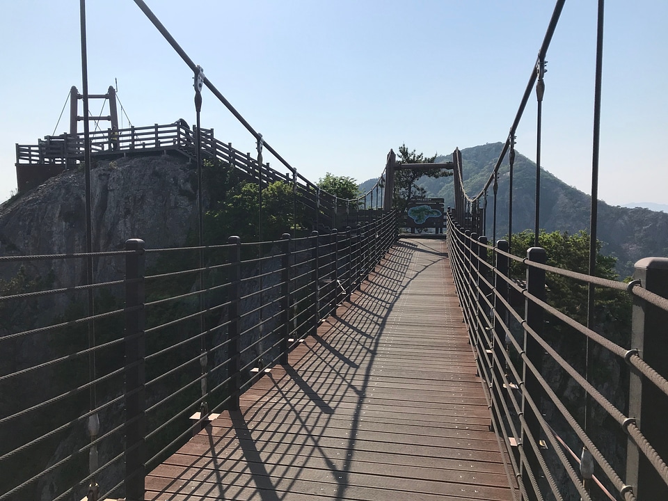 suspension bridge Saryangdo Island South Korea