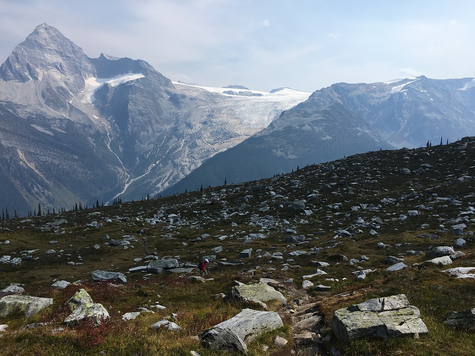 Canadian Rocky Mountains and the Saskatchewan Glacier