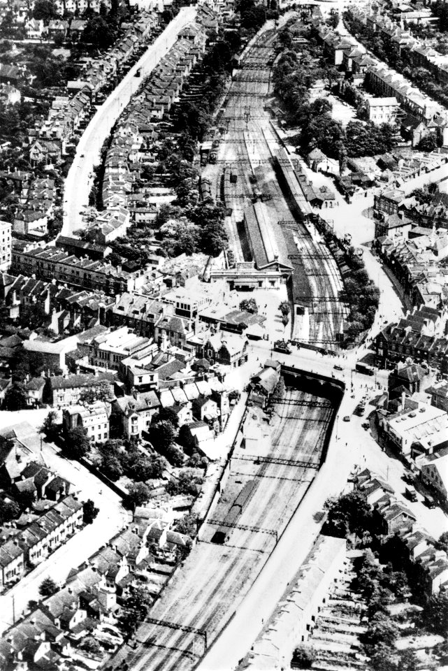 west croydon station from the air hi-res