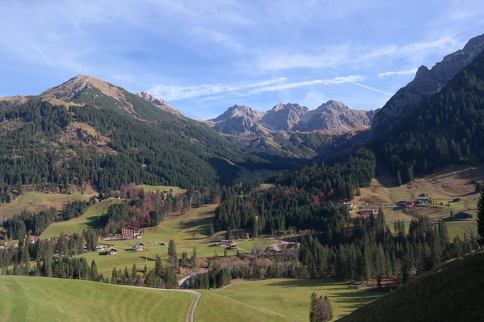 Alpine mound formation three mountains