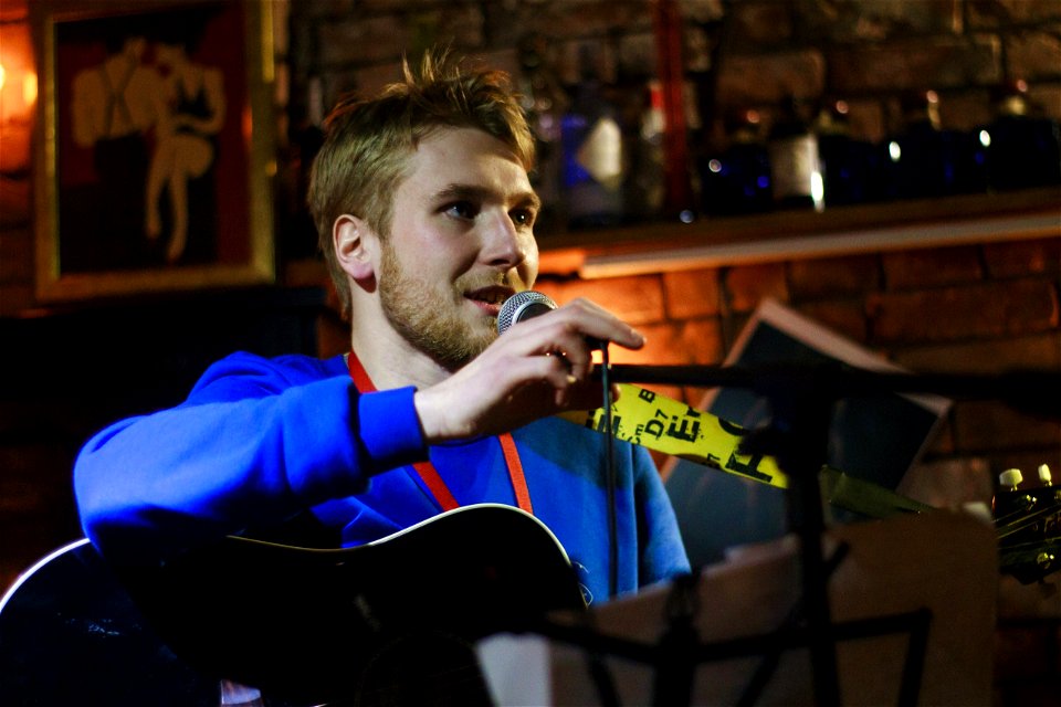 Musician in a bar