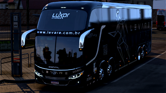 Ônibus Comil Campione Invictus G7 1800DD Skin Levare ETS2 Euro Truck Simulator 2 photo