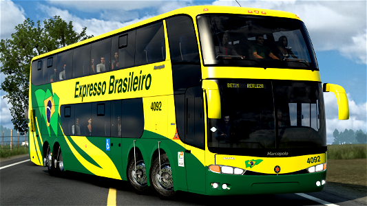 Ônibus Marcopolo G6 1800 DD Skin Expresso Brasileiro ETS2 Euro Truck ...