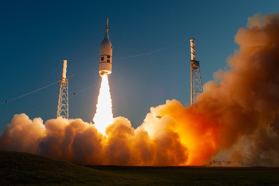 Orion Test Brings Moon