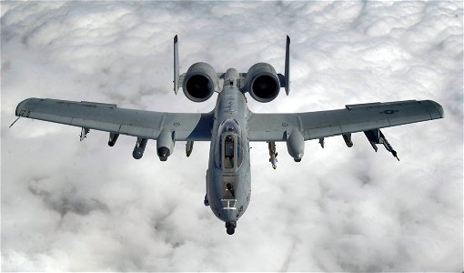 A-10 Thunderbolt II to precontact behind a KC-135 photo