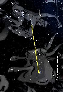 Órion: Mapa de Estrelas