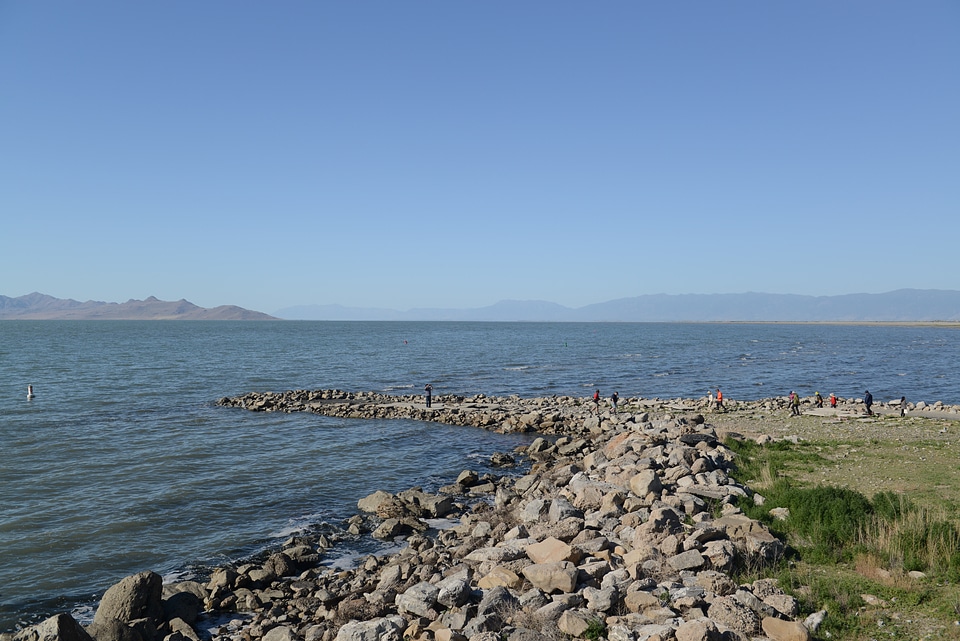 Antelope Island on the Great Salt Lake, Utah, USA