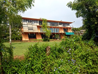 The Town Hall of Auroville, with offices offering a number of services for Auroville residents