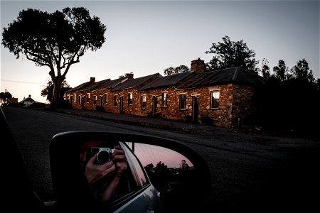 Self portrait with cottages. photo