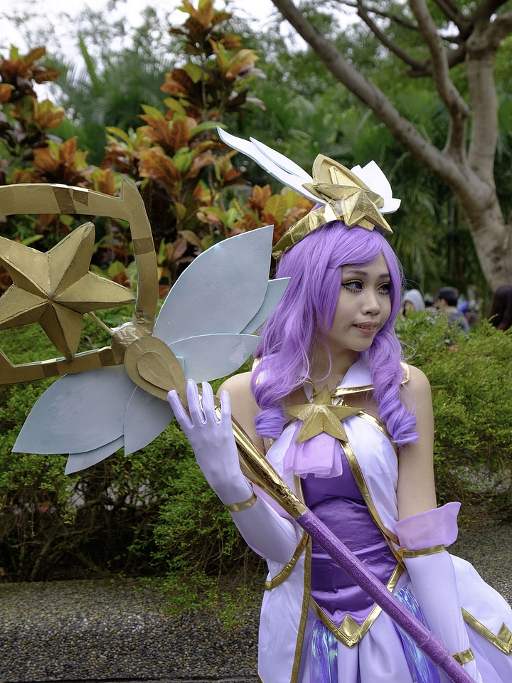 Japan anime cosplay girl portrait
